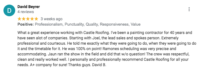 roofing company reviews